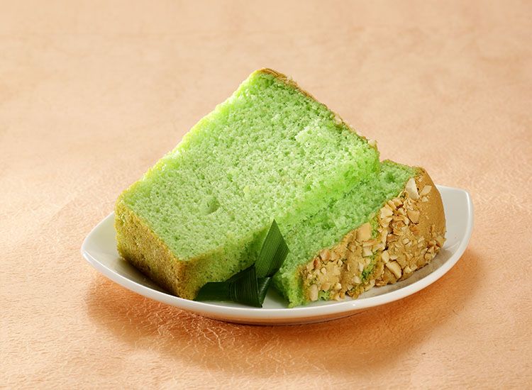 resep chiffon pandan kacang