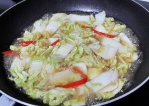 Oseng Sawi Putih Bawang Putih